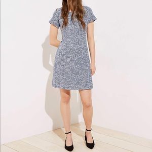 Loft - TEXTURED BACK CUTOUT SHEATH DRESS